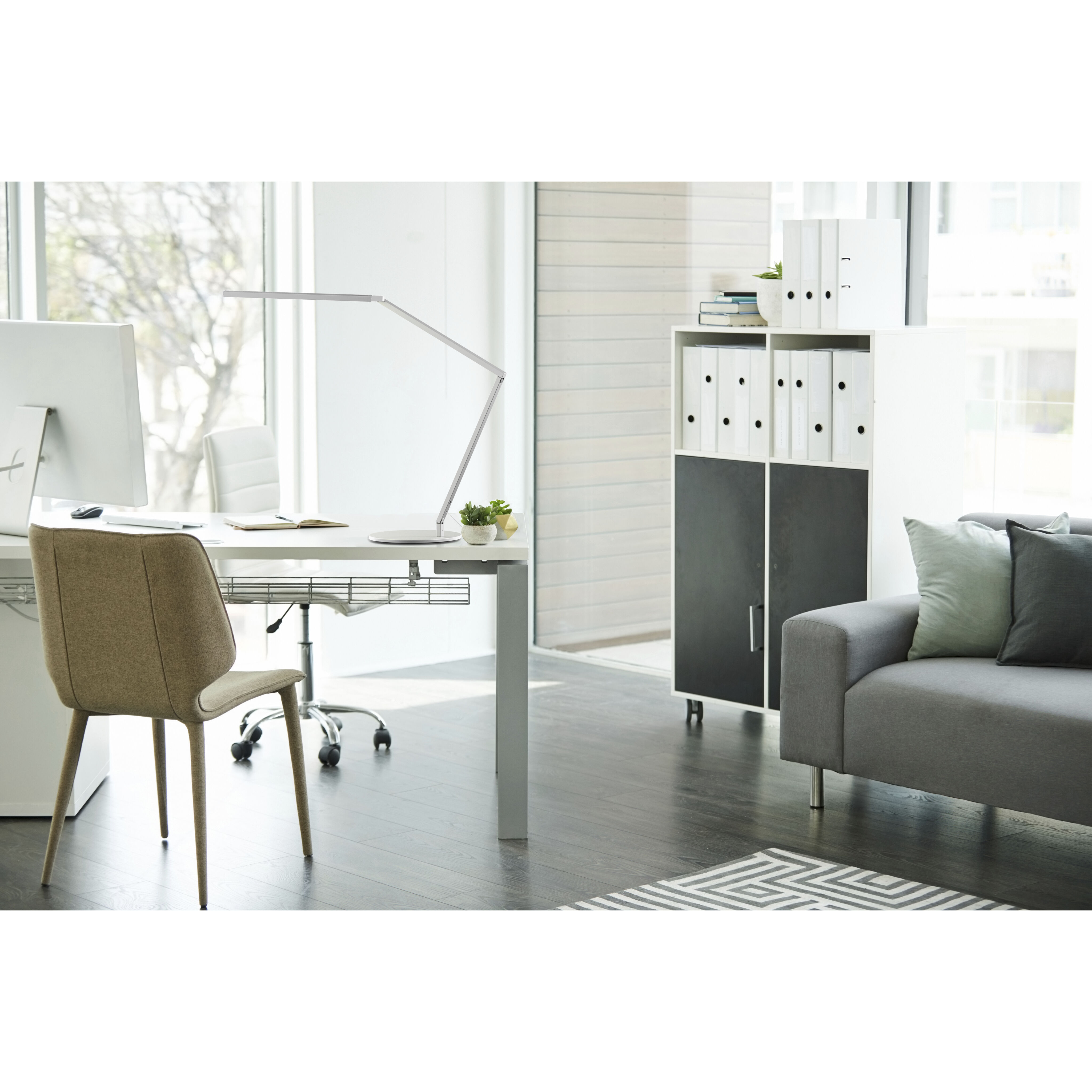 Z-Bar Gen 4 Slatwall Mount Desk Lamp Wall Light in Matte Black